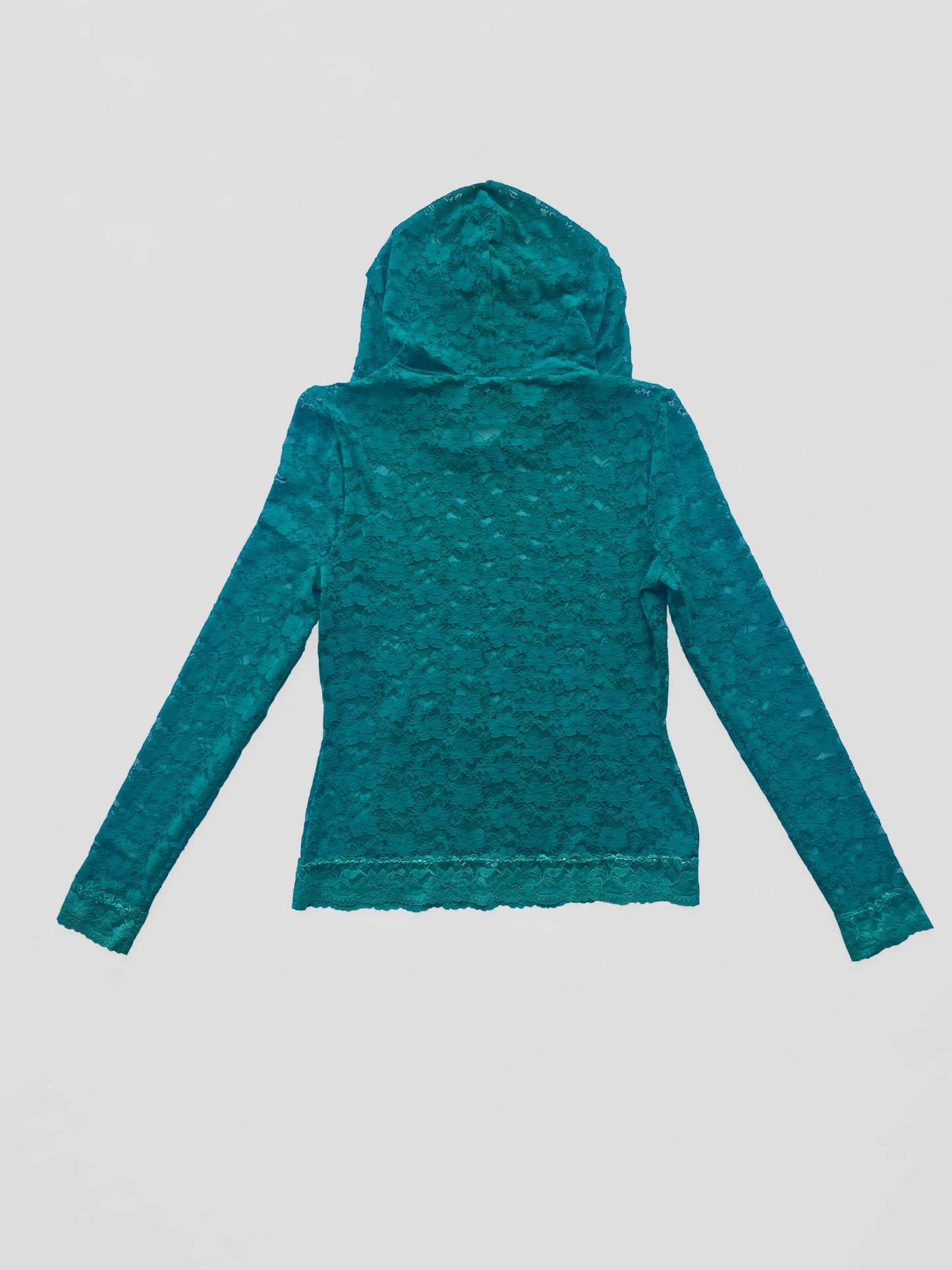 Green Lace Hoodie