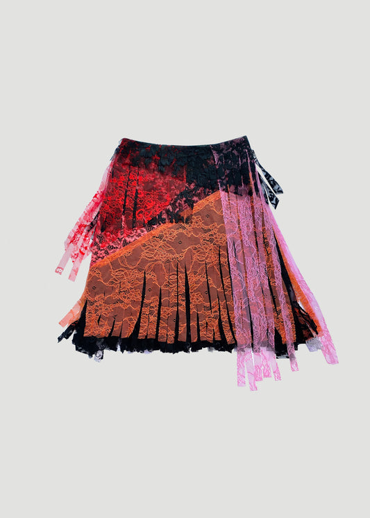 AW23 Confetti Fringe Skirt