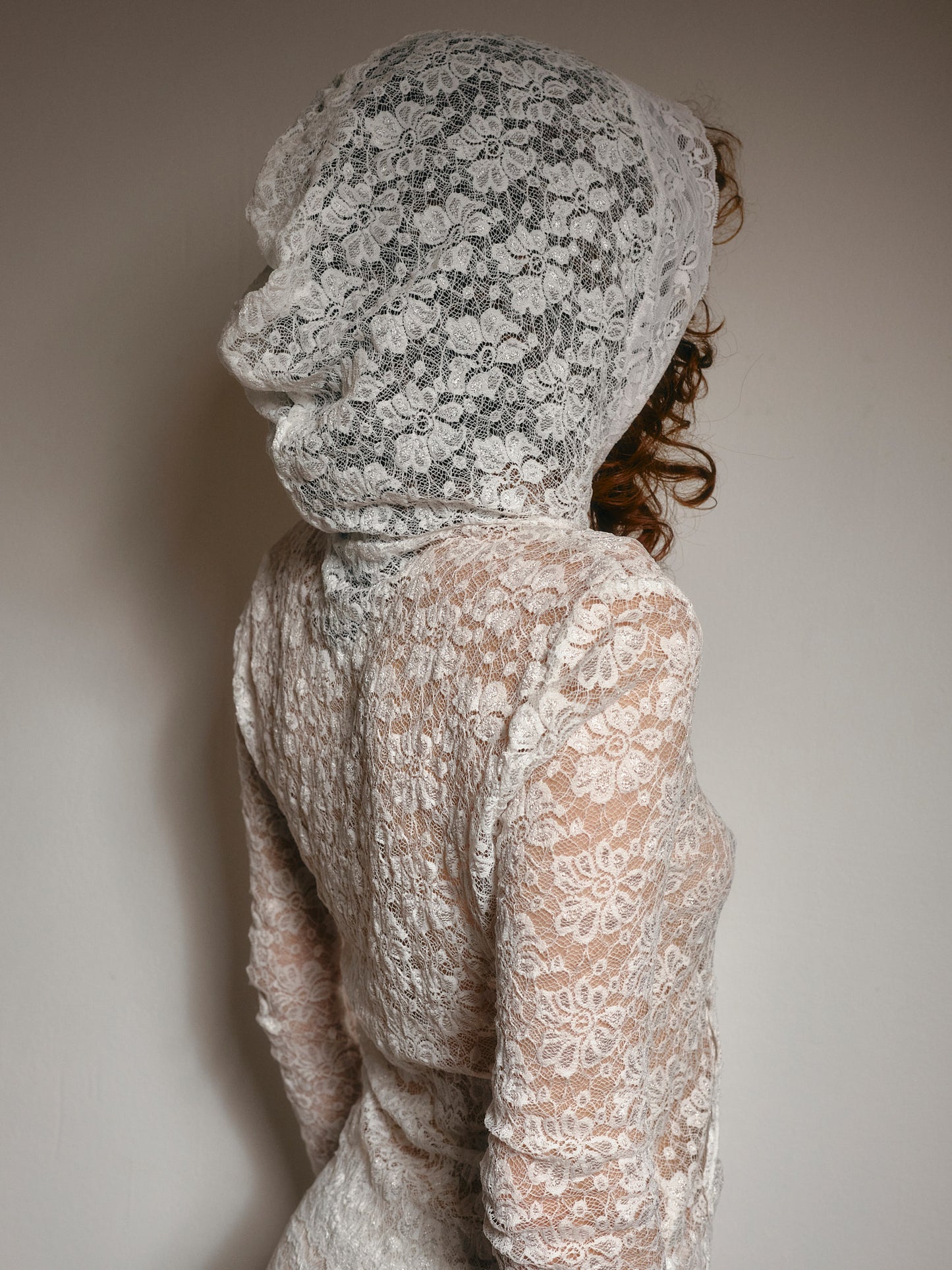 White Lace Hoodie