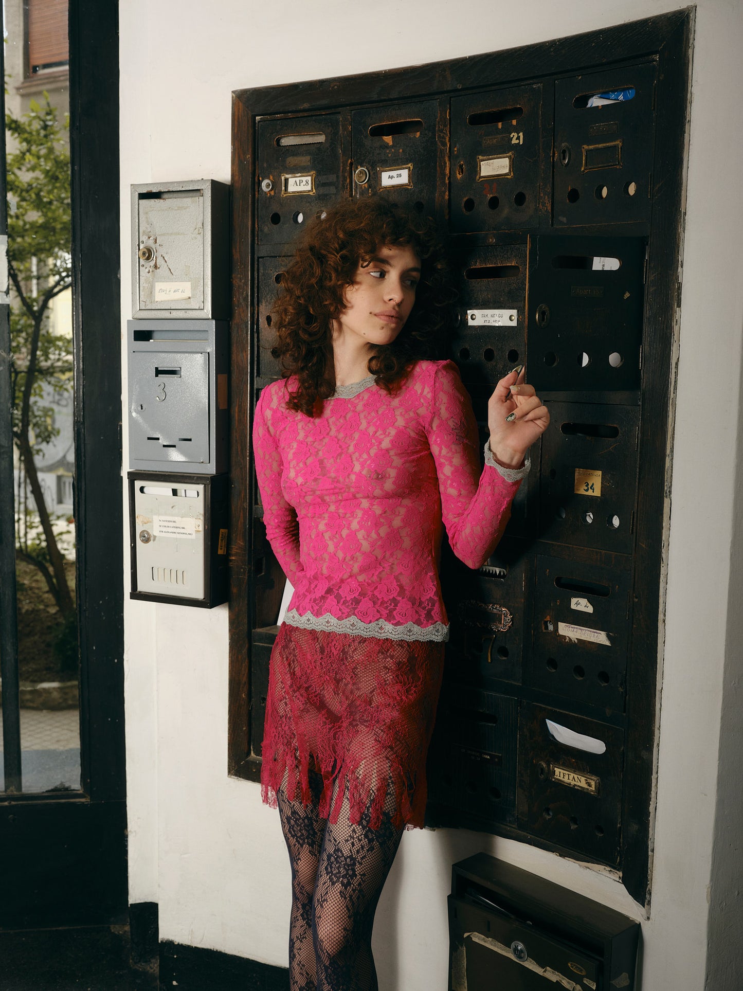 Pink Lace Top