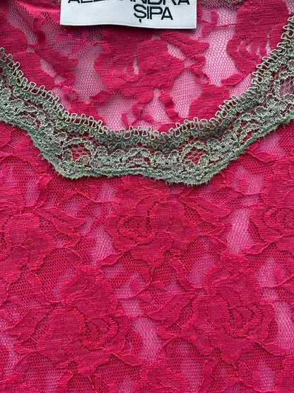 Pink Lace Top