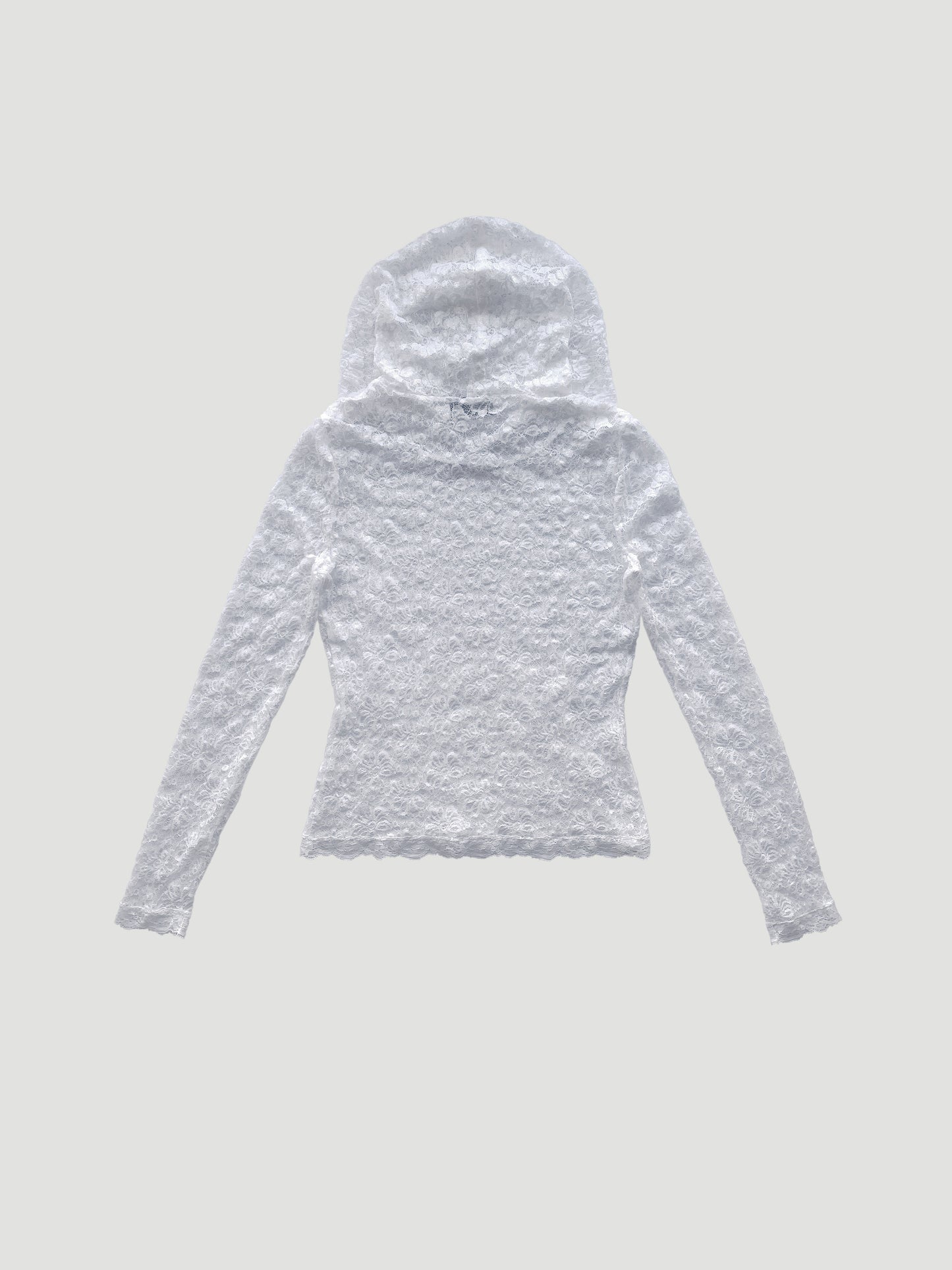 White Lace Hoodie