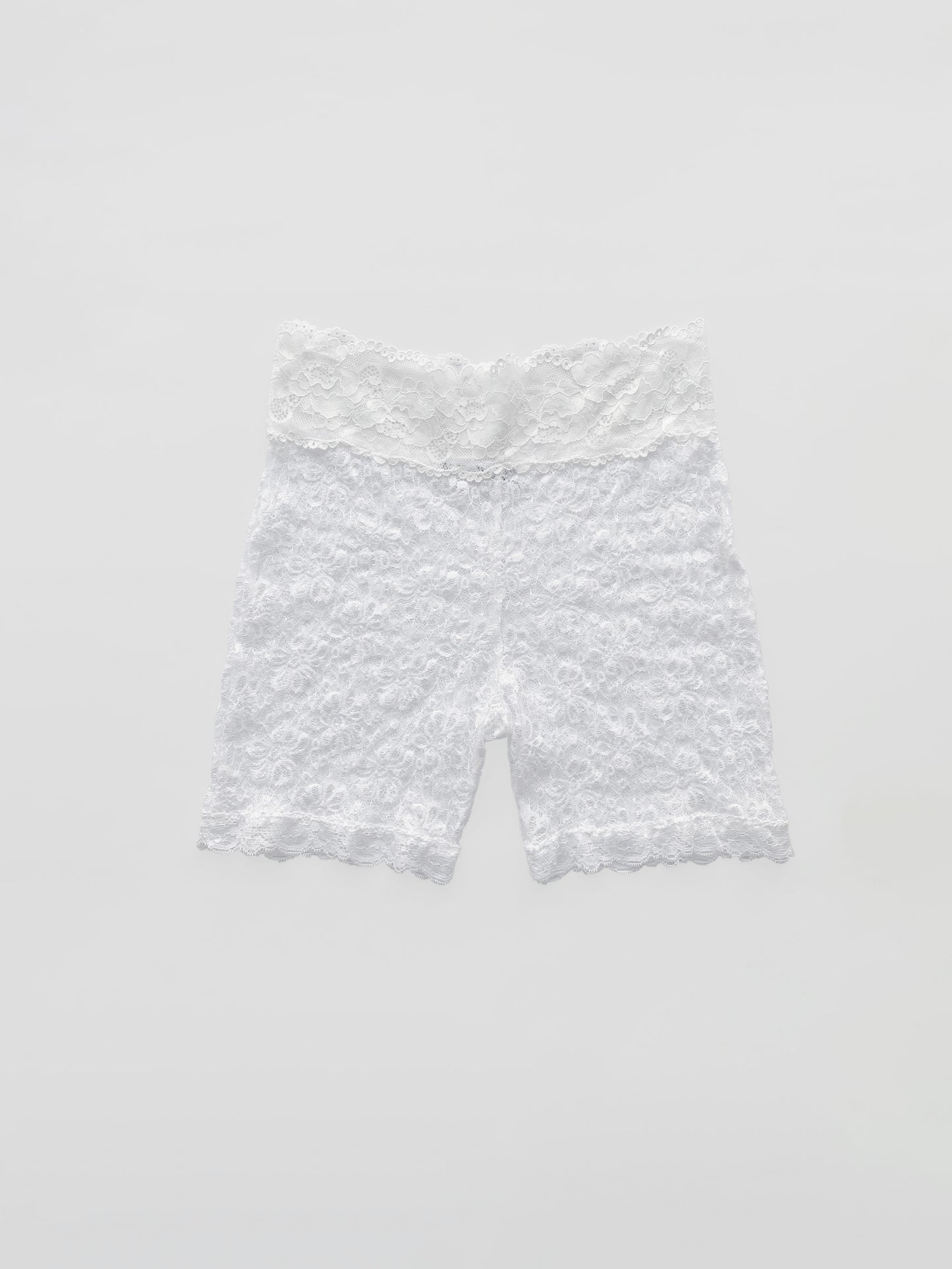 White Lace Shorts